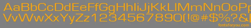 Europe130n Font – Orange Fonts on Gray Background