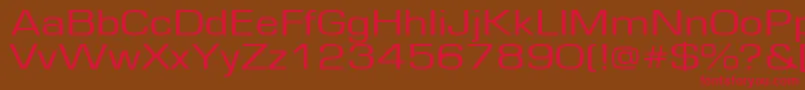 Europe130n Font – Red Fonts on Brown Background