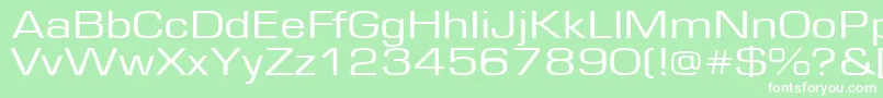 Europe130n Font – White Fonts on Green Background