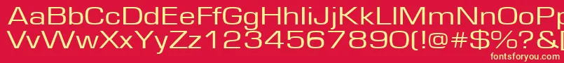 Europe130n Font – Yellow Fonts on Red Background