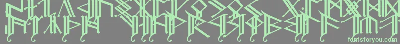 Erebcap2-fontti – vihreät fontit harmaalla taustalla