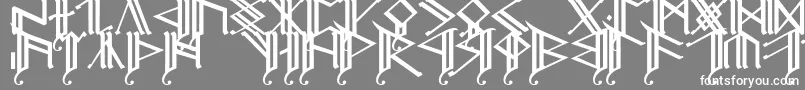 Erebcap2-fontti – valkoiset fontit harmaalla taustalla