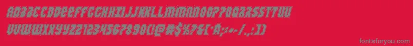 Warnationacadital Font – Gray Fonts on Red Background