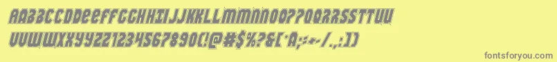 More about Warnationacadital Font Warnationacadital Font – Gray Fonts on Yellow Background