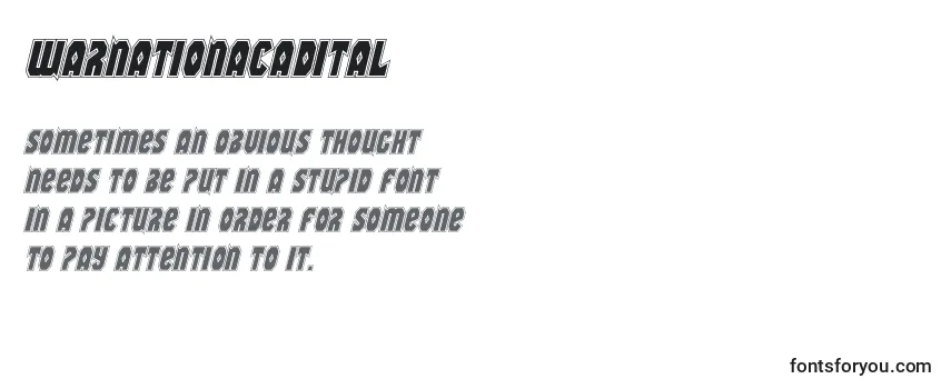 Review of the Warnationacadital Font