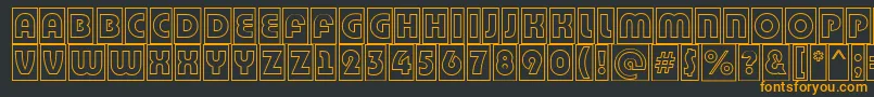 More about BighaustitulcmotlRegular Font BighaustitulcmotlRegular Font – Orange Fonts on Black Background