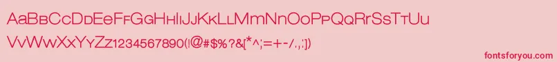 Lowveticabold Font – Red Fonts on Pink Background