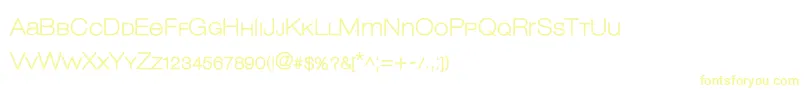 Lowveticabold Font – Yellow Fonts on White Background