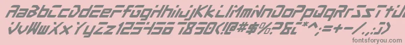 fuente ProcyonSuperItalic – Fuentes Grises Sobre Fondo Rosa