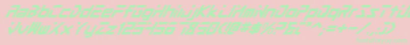 fuente ProcyonSuperItalic – Fuentes Verdes Sobre Fondo Rosa