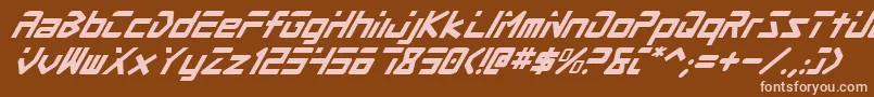 fuente ProcyonSuperItalic – Fuentes Rosadas Sobre Fondo Marrón