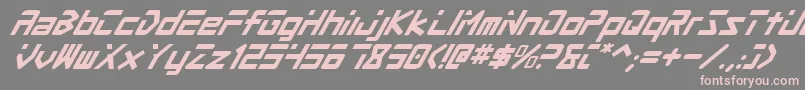 fuente ProcyonSuperItalic – Fuentes Rosadas Sobre Fondo Gris