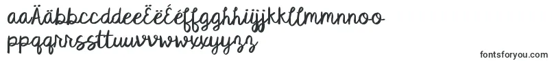 Czcionka Kgsatisfiedscript – macedońskie czcionki