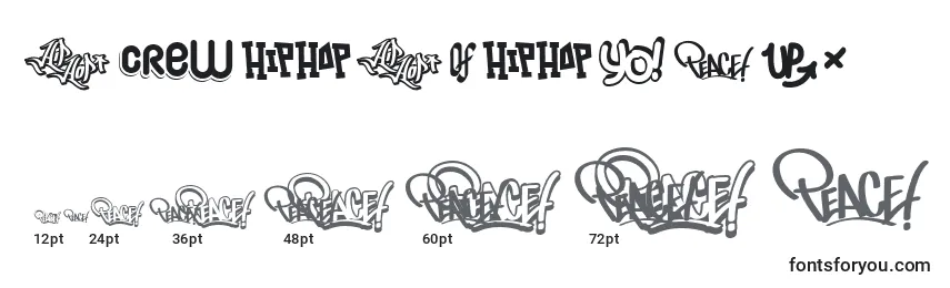 HipHopLab1 Font Sizes