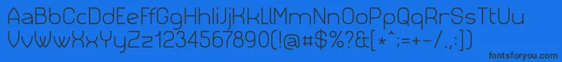 Siml023 Font – Black Fonts on Blue Background