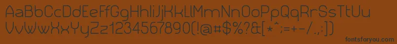 Czcionka Siml023 – czarne czcionki na brązowym tle
