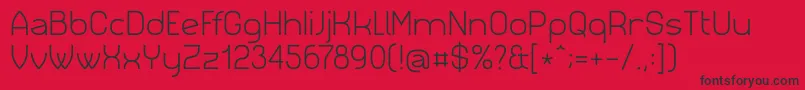 Siml023 Font – Black Fonts on Red Background