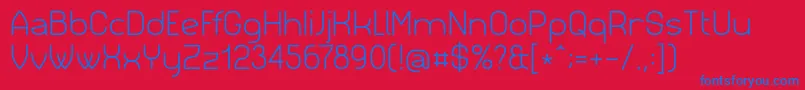 Siml023 Font – Blue Fonts on Red Background