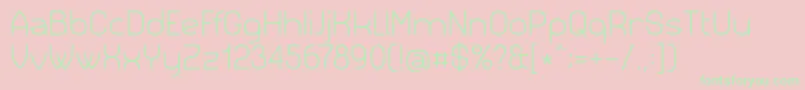 Siml023 Font – Green Fonts on Pink Background