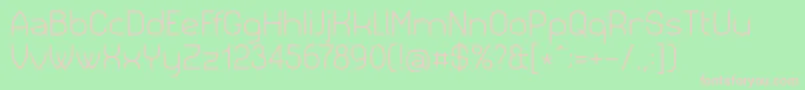 フォントSiml023 – 緑の背景にピンクのフォント