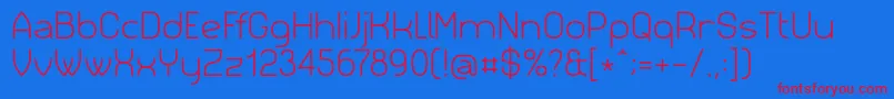 Siml023 Font – Red Fonts on Blue Background