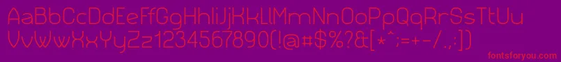 Siml023-Schriftart – Rote Schriften auf violettem Hintergrund