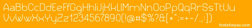 Siml023 Font – White Fonts on Orange Background