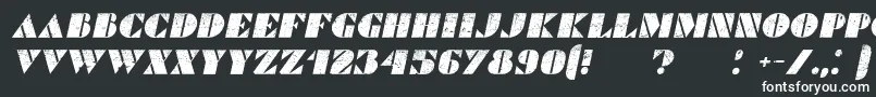 CommandersGrungedItalic Font – White Fonts