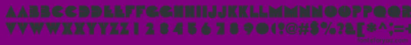 フォントBebitc – 紫の背景に黒い文字