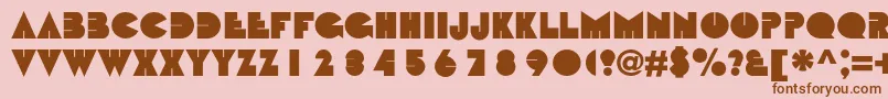 Bebitc Font – Brown Fonts on Pink Background