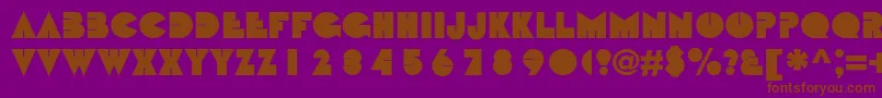 Bebitc Font – Brown Fonts on Purple Background