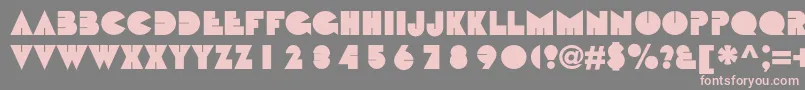 Bebitc Font – Pink Fonts on Gray Background