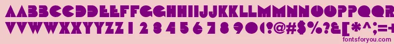 Bebitc Font – Purple Fonts on Pink Background