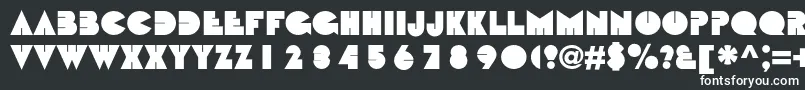 Bebitc-fontti – valkoiset fontit mustalla taustalla