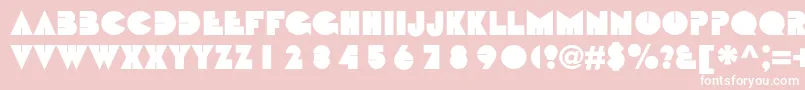 Bebitc Font – White Fonts on Pink Background