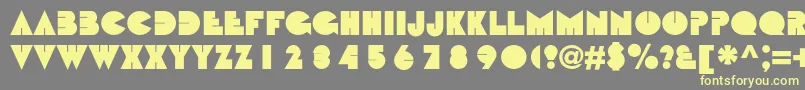 Bebitc Font – Yellow Fonts on Gray Background
