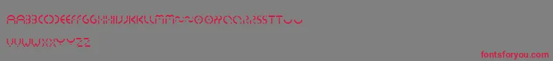 フォントEssedicom – 赤い文字の灰色の背景