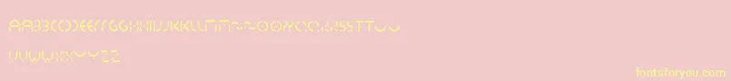 Essedicom Font – Yellow Fonts on Pink Background