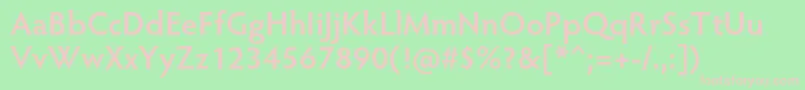 HypatiasansproSemibold Font – Pink Fonts on Green Background