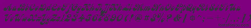 Astron Font – Black Fonts on Purple Background