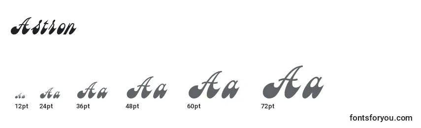 Astron Font Sizes