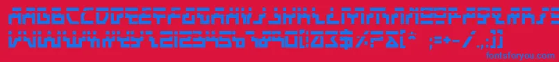 Beambl Font – Blue Fonts on Red Background