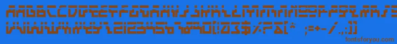Шрифт Beambl – коричневые шрифты на синем фоне