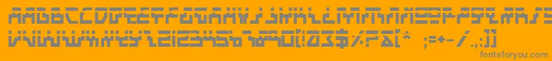 フォントBeambl – オレンジの背景に灰色の文字