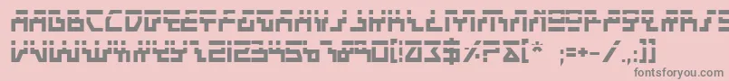 フォントBeambl – ピンクの背景に灰色の文字
