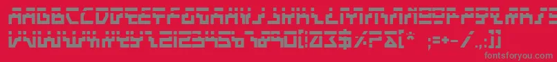 Beambl Font – Gray Fonts on Red Background