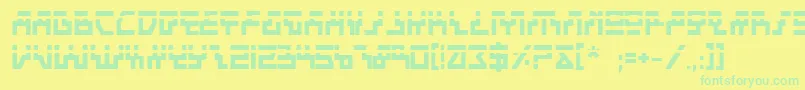 Czcionka Beambl – zielone czcionki na żółtym tle