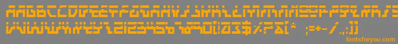 Beambl Font – Orange Fonts on Gray Background