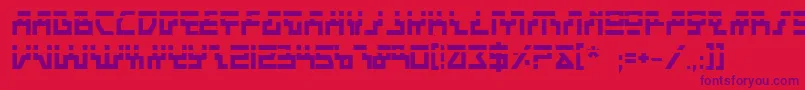 Beambl Font – Purple Fonts on Red Background