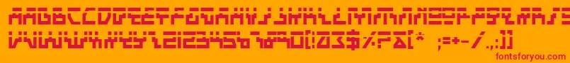 Beambl Font – Red Fonts on Orange Background